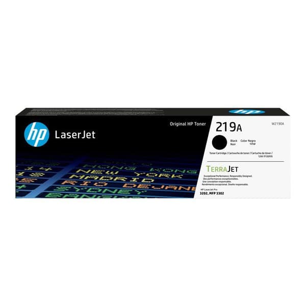 Tonerpatron - HP - 219A - Svart - LaserJet - Exceptionell utskriftskvalitet