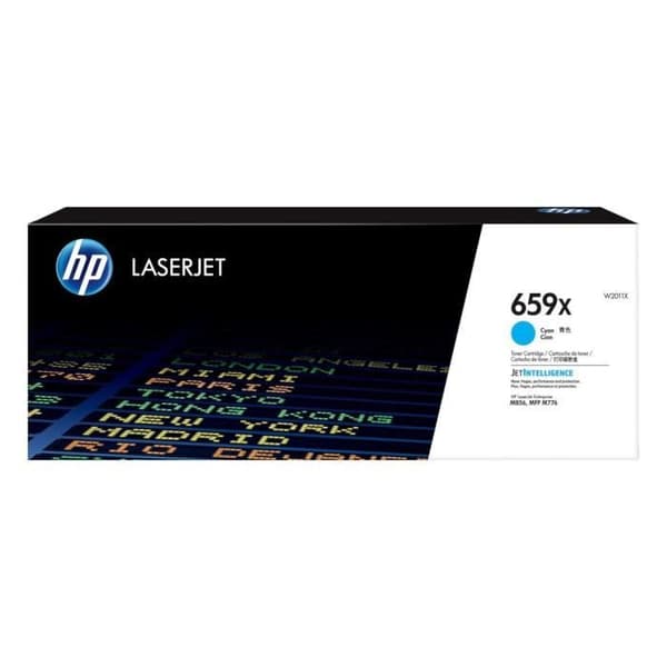 HP 659 (W2011X) cyan tonerkassett för HP Color LaserJet Enterprise M856dn / Flow MFP M776z-skrivare
