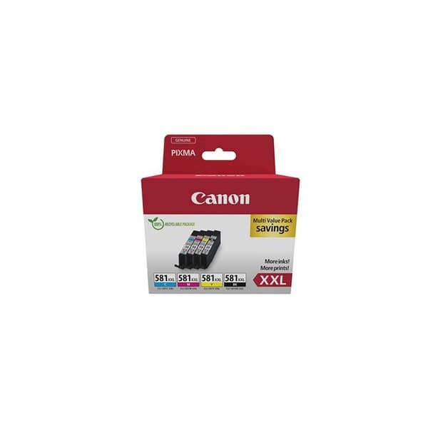 Bläckpatron - CANON - Ink/CLI-581XXL - Bläckstråle - Flerfärgad - 4-pack