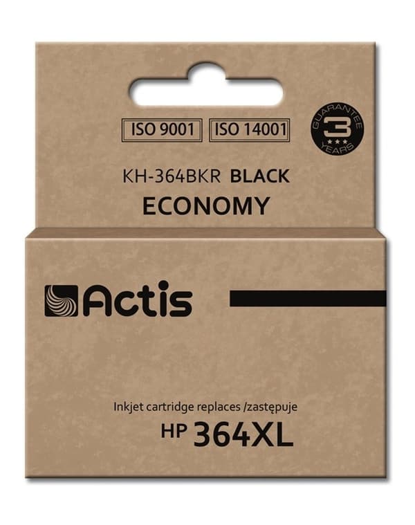Actis KH-364BKR -muste (korvaa HP 364XL CN684EE -musteen; vakio; 20 ml; musta)