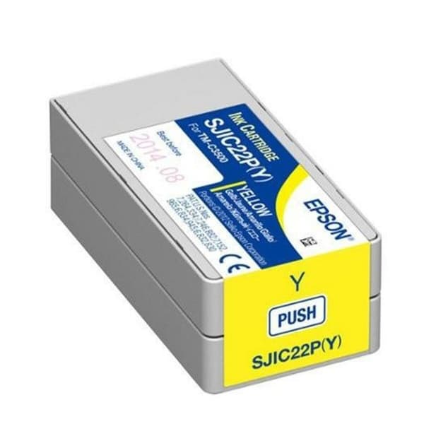Original Bläckpatron Epson SJIC22P(Y) Gul
