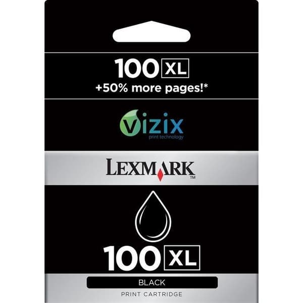 Lexmark 100XL svart bläckpatron