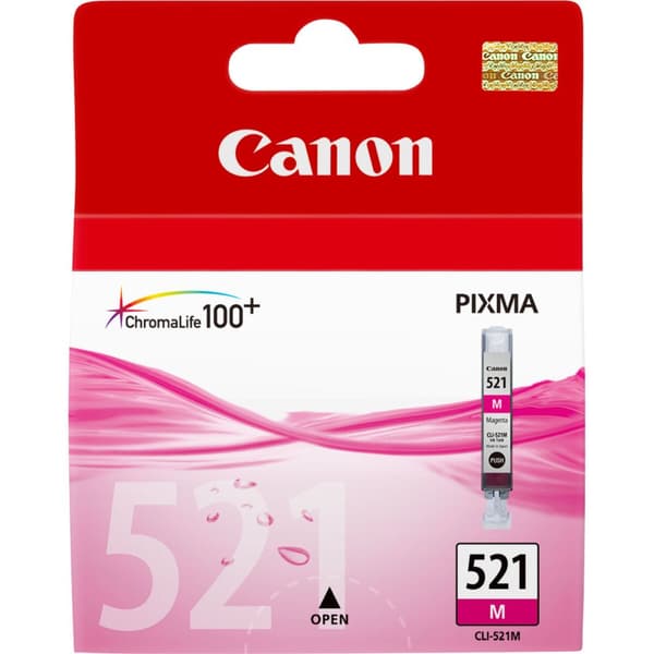Original blækpatron Canon CLI-521 M Magenta (1 enheder)