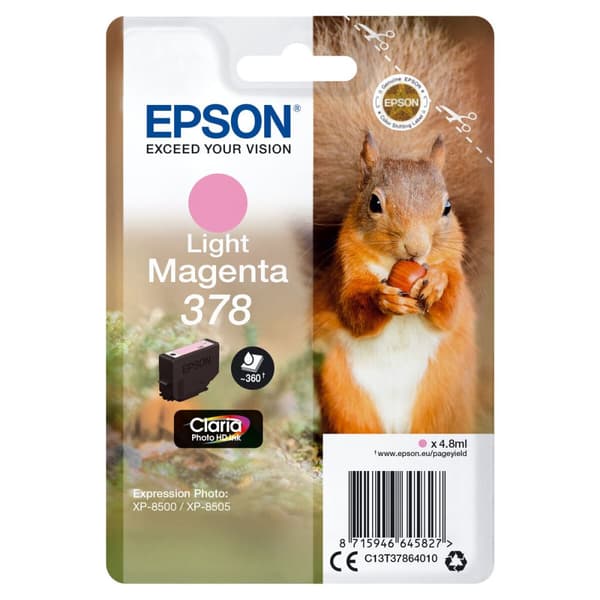 Alkunperäinen mustepatruuna Epson 378 Vaalea magenta