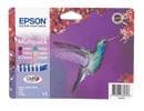 Epson T0807 Multipack - Svart, gul, cyan, magenta, lys magenta, lys cyan - original - blekkpatron - for Stylus Photo P50, PX650, PX700, PX710, PX720,