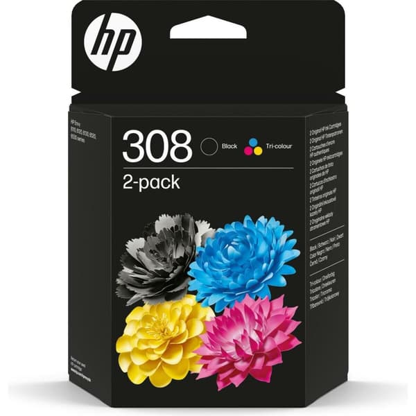 Original blækpatron HP SERIES 6110, 6120, 6130, 6520, 6530 - Nº 308 Multifarvet