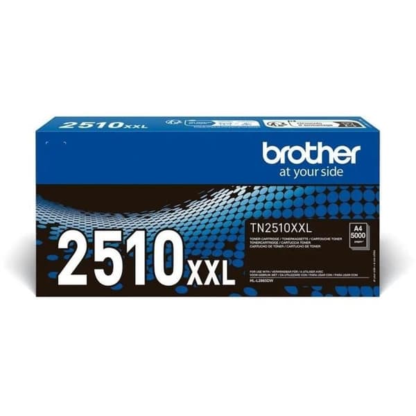 Tonersats - BROTHER - TN2510XXL - 5000 sidor enligt ISO19752 - Svart - För HL-L2865DW/ MFC-L2960DW/ MFC-L2980DW