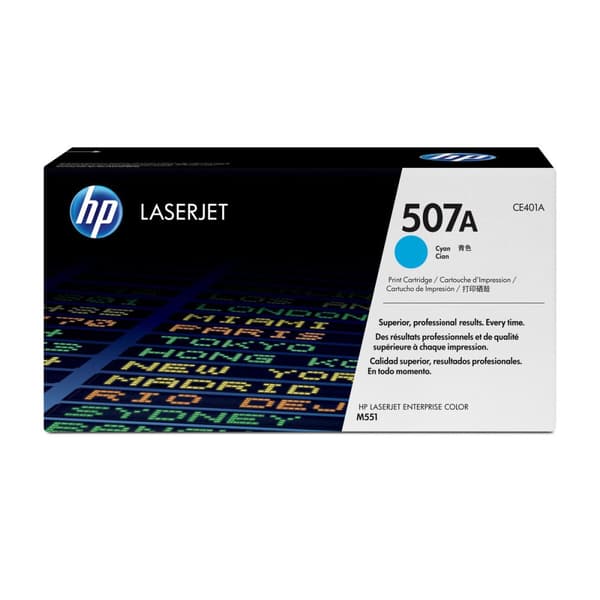 Väriaine HP 507A Syaani