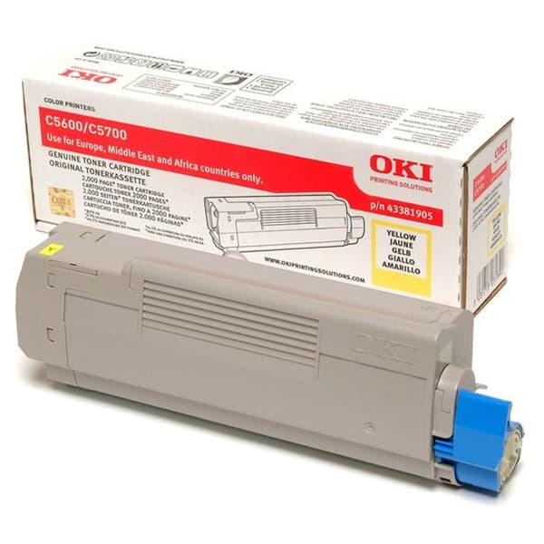 Original Toner OKI 43381905 Gul