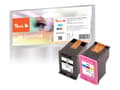 Miniatyrbild 1 av 2: Peach Multi Pack H62 - 2-pack - svart, färg (cyan, magenta, gul) - kompatibel - återanvänd - bläckpatron (alternativ för: HP 62) - för HP ENVY 55XX,