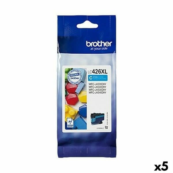 Original Bläckpatron Brother MFC-J4340DW J4540DWXL J4540DW Turkos (5 antal)