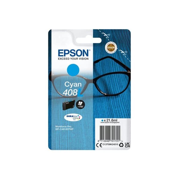 Högkvalitativ original Epson 408L (C13T09K24010) bläckpatron. Lämplig för användning i skrivare