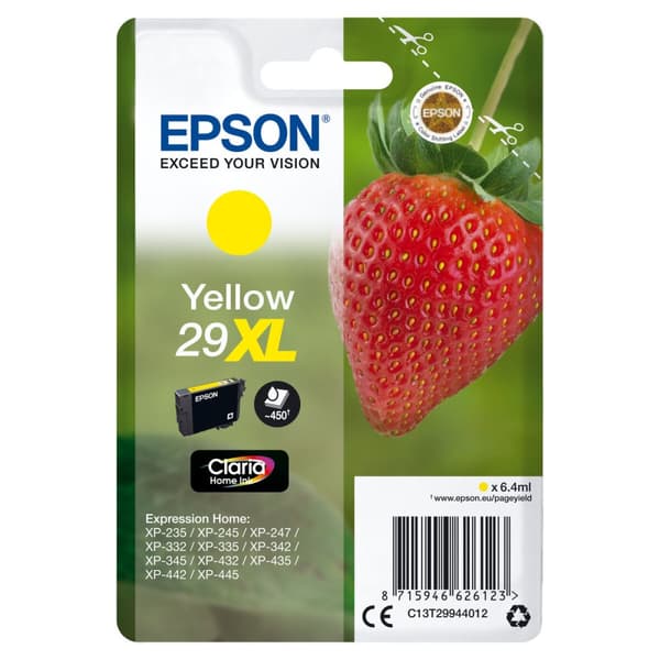 Original blækpatron Epson C13T29944012 Gul