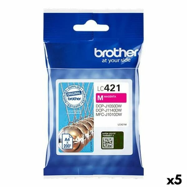 Original Bläckpatron Brother MFC-J1010DW / DCP-J1050DW Magenta (5 antal)