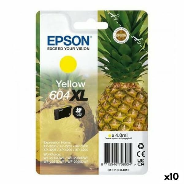 Original Bläckpatron Epson XP-2200 WF-2910DWF Gul (10 antal)