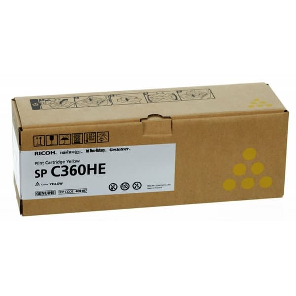 Originale Toner Ricoh 408187 Gul Svart