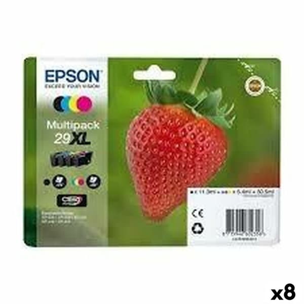Original Bläckpatron Epson  Nº 29 XL Svart/Cyan/Magenta/Gul (8 antal) (1 antal)