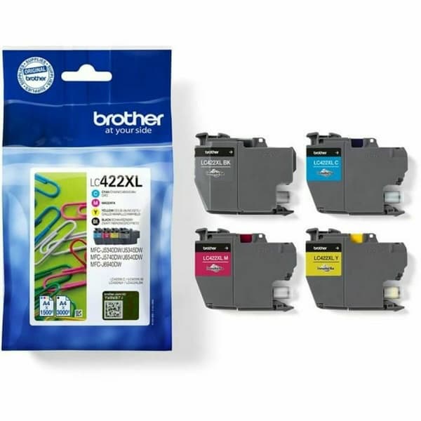 Originale Blekkpatroner Brother LC422XLVAL Flerfarget Svart/Cyan/Magenta/Gul