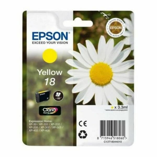 Original Bläckpatron Epson Cartucho 18 amarillo Gul
