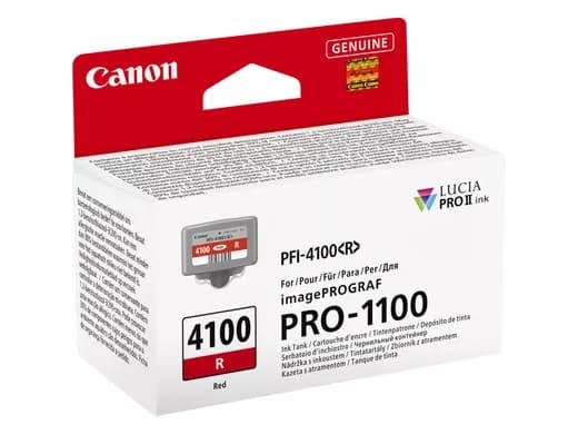 Canon PFI-4100 R - 80 ml - rød - original - hengeboks - blekkbeholder - for imagePROGRAF PRO-1100