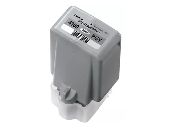 Canon PFI-4100 PGY - 80 ml - grå för fotoutskrift - original - hängande låda - bläcktank - för imagePROGRAF PRO-1100