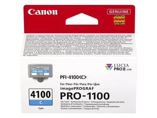 Canon PFI-4100 C - 80 ml - cyan - original - hengeboks - blekkbeholder - for imagePROGRAF PRO-1100