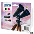 Miniatyrbild 1 av 3: Original Bläckpatron Epson XP-5100 5105 WF2860DWF 2865DWF Svart/Cyan/Magenta/Gul (8 antal)