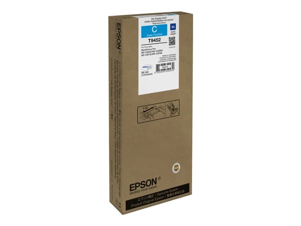 Epson T9452 - 38.1 ml - XL - cyan - original - blekkpatron - for WorkForce Pro WF-C5210DW, WF-C5290DW, WF-C5710DWF, WF-C5790DWF