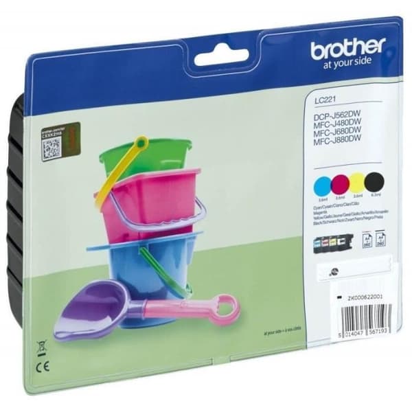BROTHER Pack 4-patroner - Svart, Magenta, Cyan, Gul