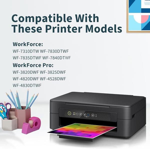 8 Paketer 405Xl Kompatibel Bläckpatron För Epson 405Xl Multipack För Workforce Pro Wf-3820 Wf-3825 Wf-4820 Wf-4825 Workfor