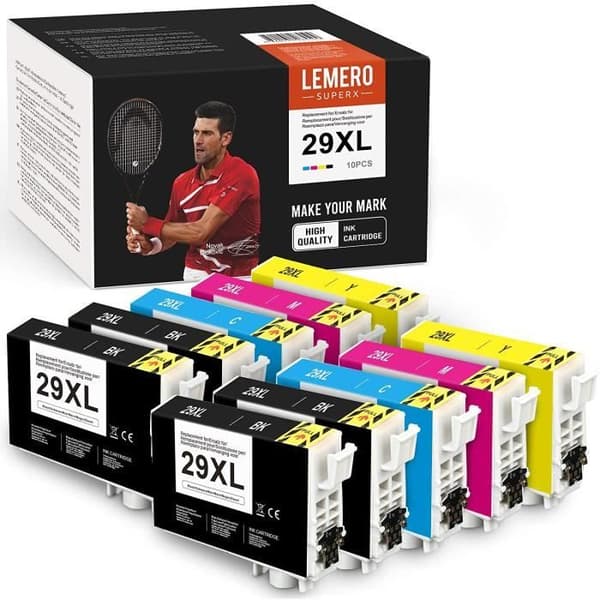 10 LEMERO SUPERX kompatibla bläckpatroner för Epson 29 29XL för Epson Expression Home XP-235 XP-245 XP-247 XP-255 XP-257 XP-3
