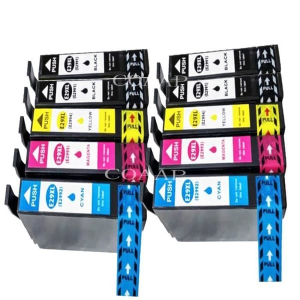 Kompatibla bläckpatroner Epson 29 XL - Paket med 10 - Svart, Cyan, Magenta, Gul