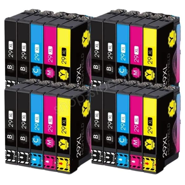Pack av 20 Patroner 29 XL Kompatibla för EPSON 29 XL Skrivare
