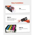 Miniatyrbild 4 av 4: 570 571 XL Bläckpatroner EJET 15 Pack Kompatibla för Canon PGI 570XL/CLI571XL för PIXMA MG5700
