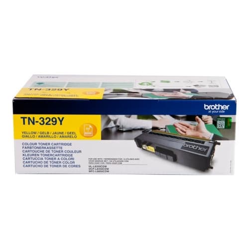 Brother TN329Y - gul - original - tonerkassett