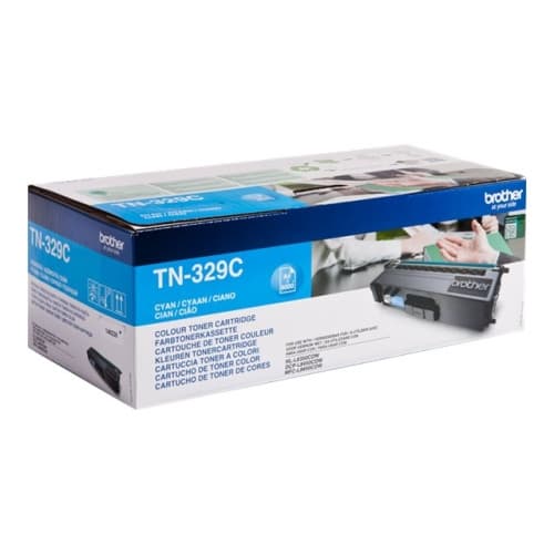 Brother TN329C - cyan - original - tonerkassett