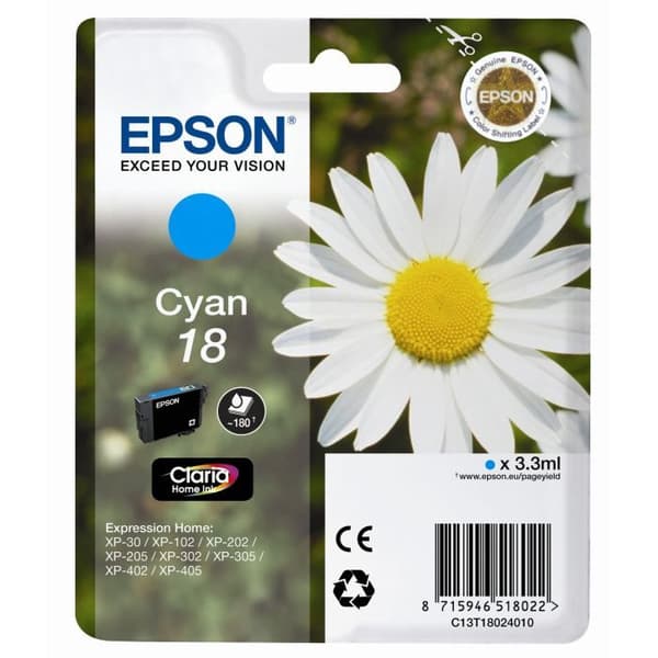EPSON Cartridge T1802 Flower - Cyan