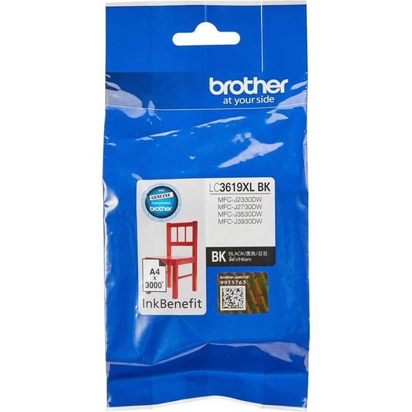 Brother LC3619XL Super High Yield svart bläckpatron (för J2730DW/3530DW/3930DW)