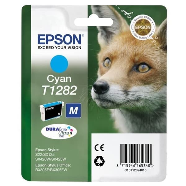 Epson T1282 Fox bläckpatron Cyan