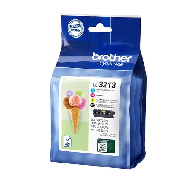 Brother LC3213 bläckpatron - Paket med 4 - Svart, Gul, Cyan, Magenta