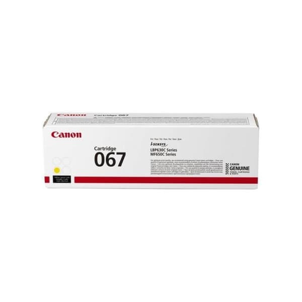 Toner - Canon - 067 - Gul - 1250 sidor - Förpackning om 1