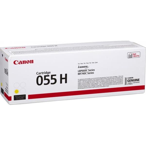 CANON 055H tonerkassett - Gul - Laser - Hög kapacitet - 5900 sidor
