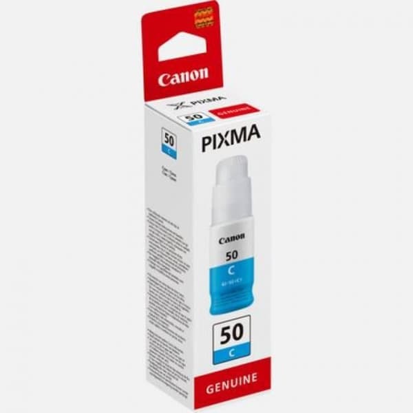 Bläckflaska - CANON - GI-50C - Cyan - PIXMA MegaTank-kompatibilitet - (3403C001)