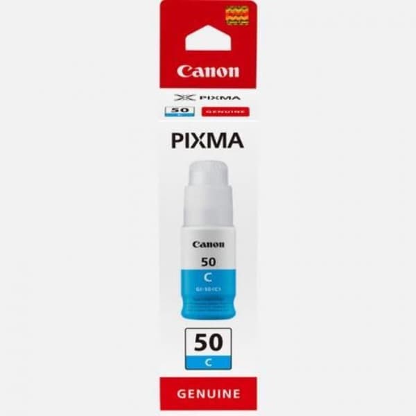 Bläckflaska - CANON - GI-50C - Cyan - PIXMA MegaTank-kompatibilitet - (3403C001)