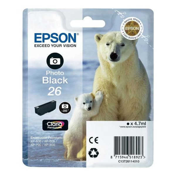Epson bläckpatron - Claria Premium - Svart - XP-510/820