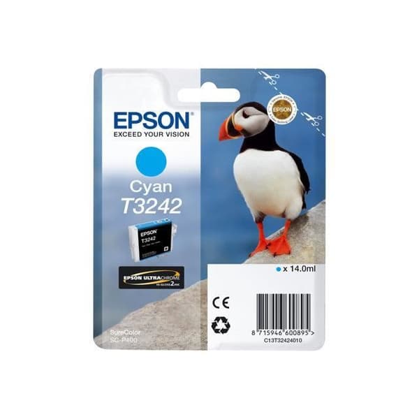 EPSON Cartridge T3242 - Cyan - 980 sidor