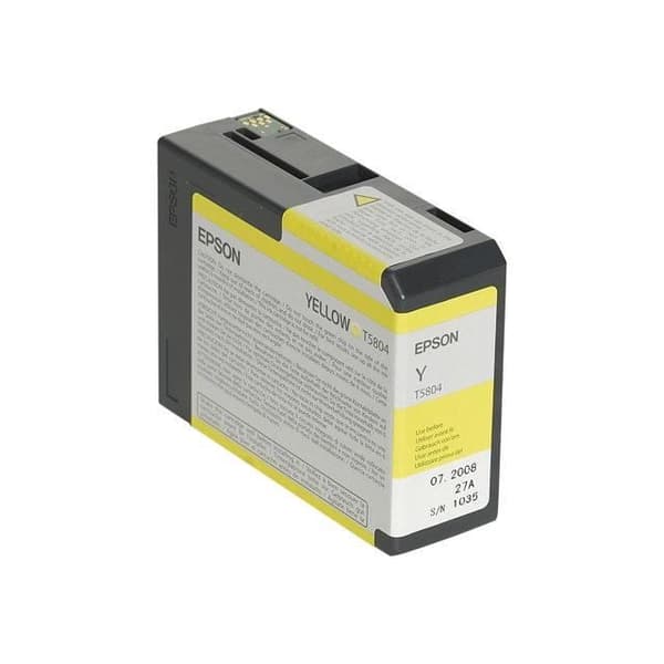 EPSON Pack of 1 Cartridge T5804 - Gul - Standard 80ml