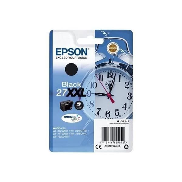 EPSON T2791 XXL svart bläckpatron - Alarm Clock (C13T27914012)