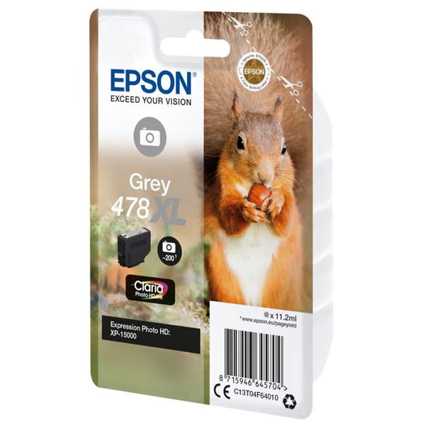 EPSON 478XL bläckpatron - Hög kapacitet - Grå för Expression Home HD XP-15000