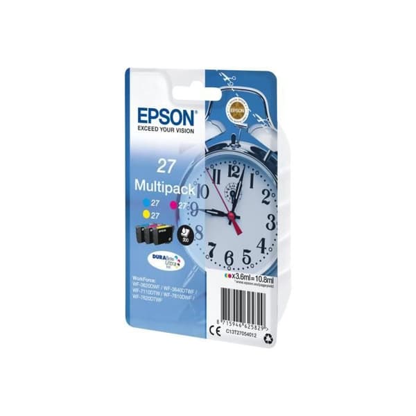 Epson 27 Multipack bläckpatron - Gul, Cyan, Magenta - WorkForce WF-3620, WF-3640, WF-7110 - 10.8 ml